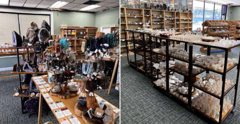 This Mississippi Rock Shop Is Filled Floor-To-Ceiling With Fossils, Crystals, And Giant Geodes