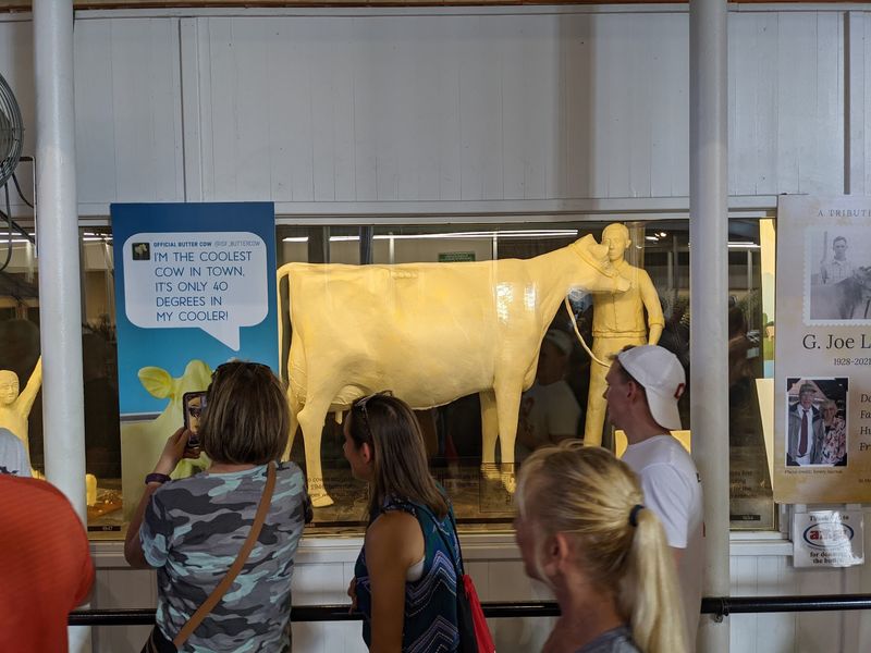 The Butter Cow Everyone Lines Up To See