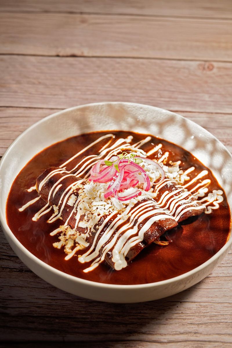 Mole Enchiladas Made The Slow Way