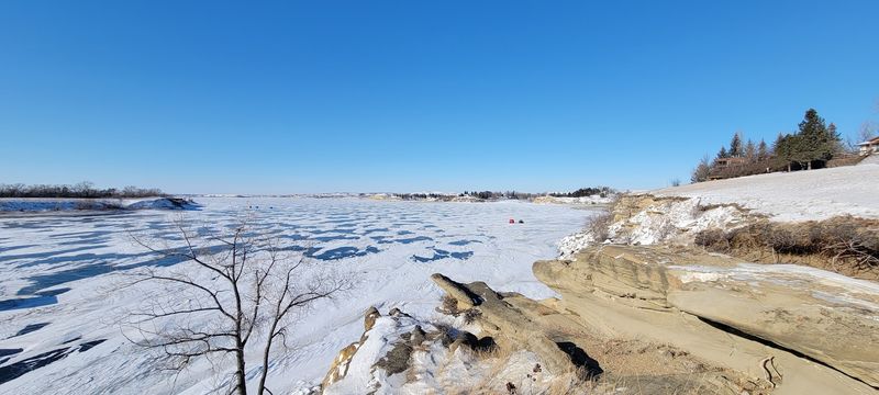 Ice Fishing When The Prairie Freezes Solid