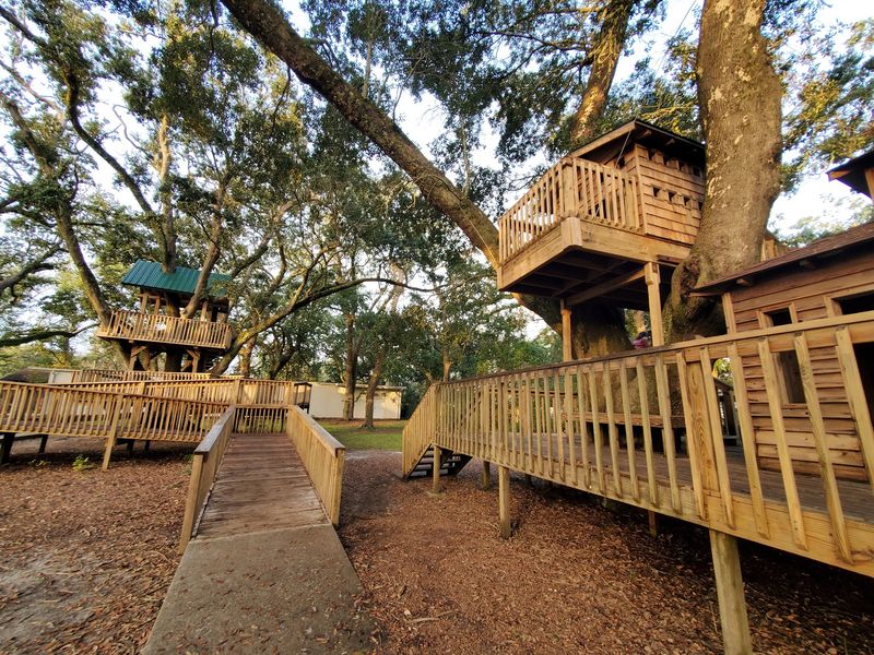 Tree Houses, Kids Street, And 7.5 Acres Outside