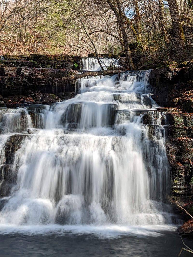 Forty Feet Of Rock Steps And Rushing Water