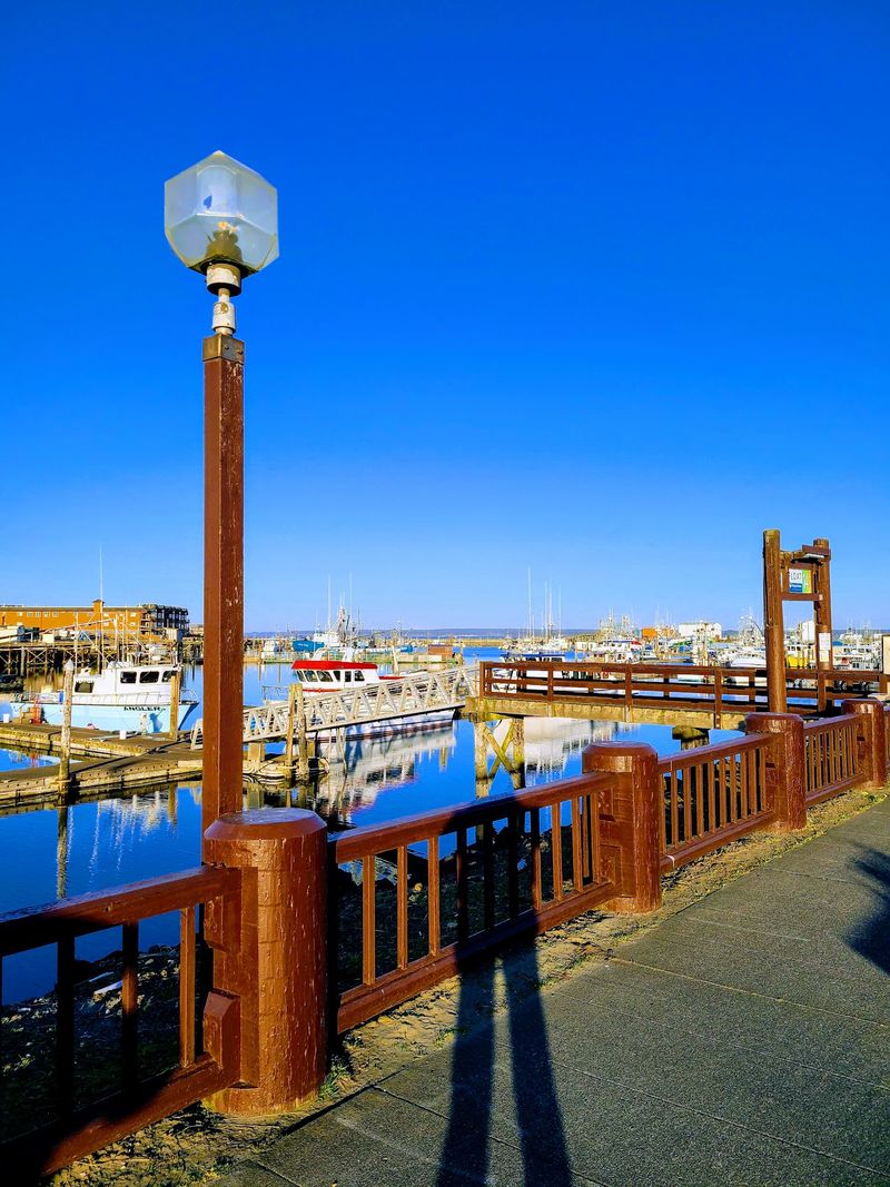 An Old-Fashioned Fishing Village Backdrop