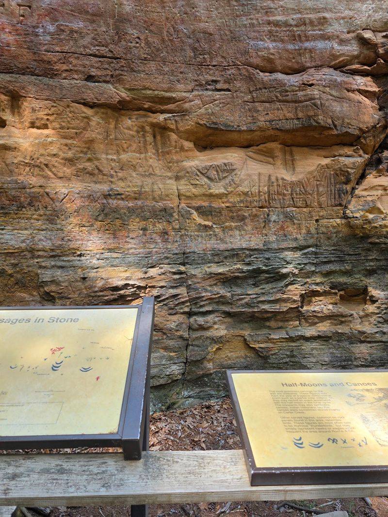 Ancient Rock Art Right At The Base