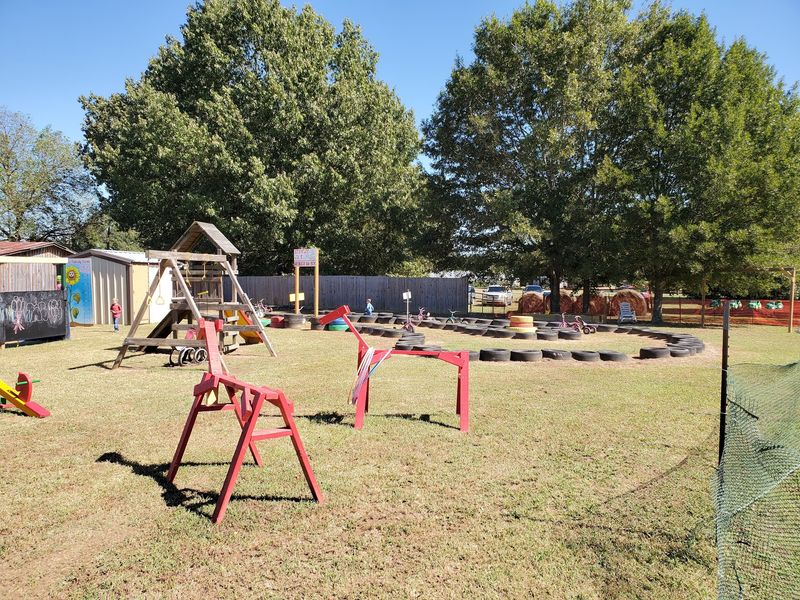The Playground, the Tire Swing, and the Hay Bale Pyramid