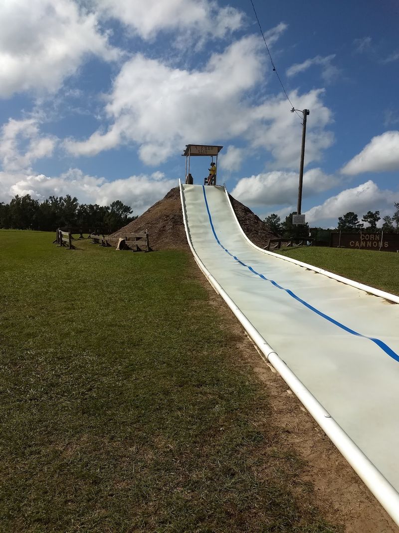 Giant Slides, Bouncers, And Corn Cannons