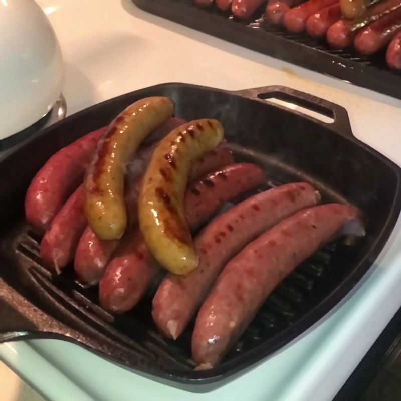 Kielbasa And Italian Sausage Round Out The Board