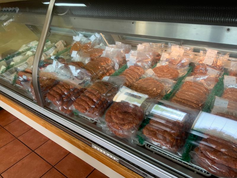 Market Shelves Stocked With Basque Pantry Goods