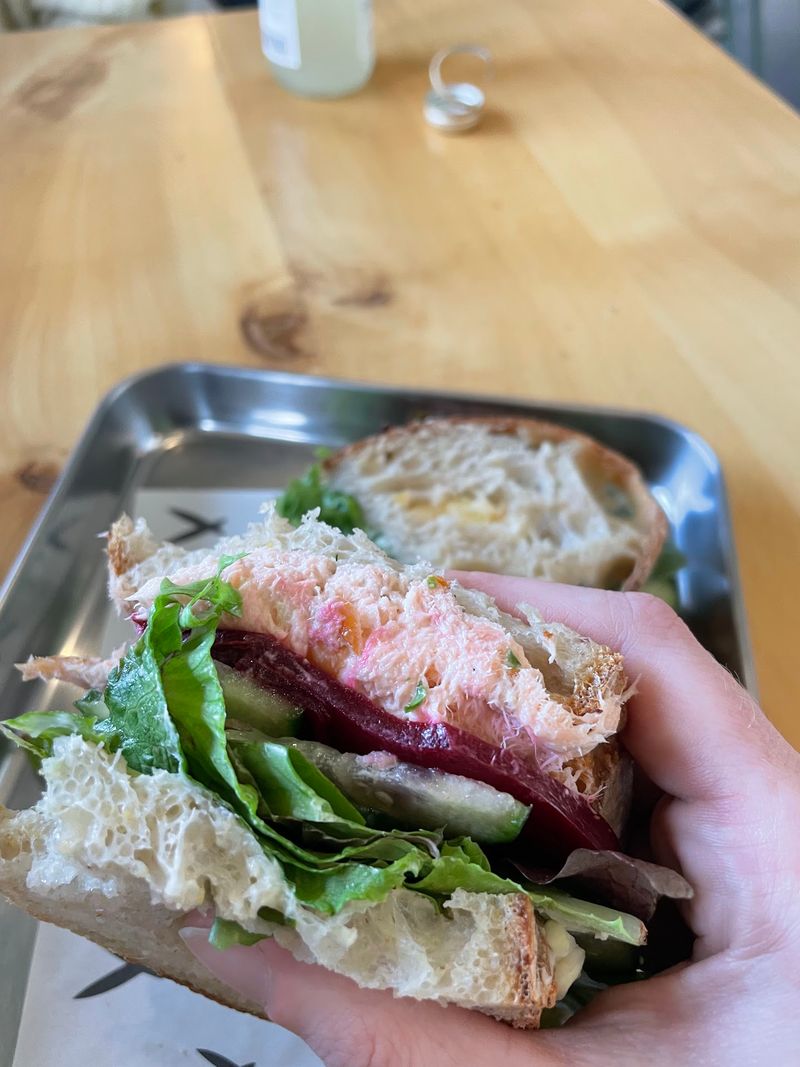 Sandwiches Stacked On House Bread