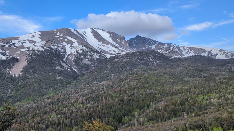 A Mountain Island Rising Out Of Eastern Nevada