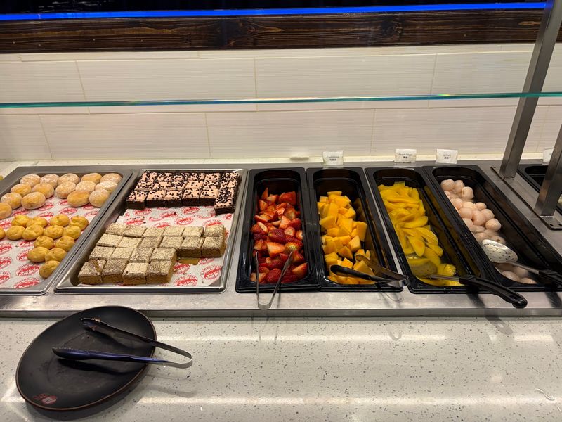 Crab Legs And Fresh Fruit