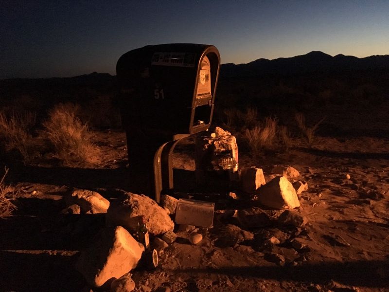 A Mailbox With Galactic Fans