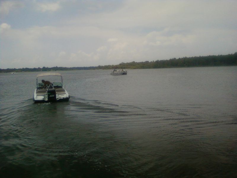 Boating Across Endless Blue Water