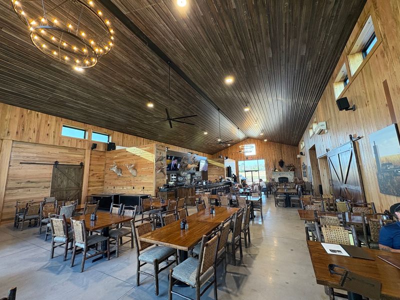 A Barn With A Fireplace And Room To Spread Out