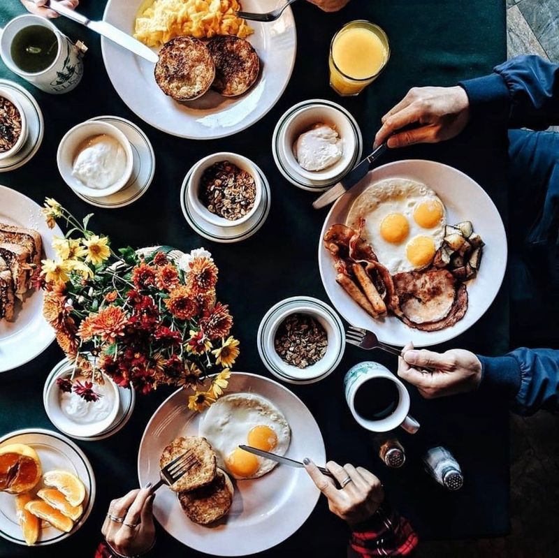Meals Arrive Three Times A Day, Included