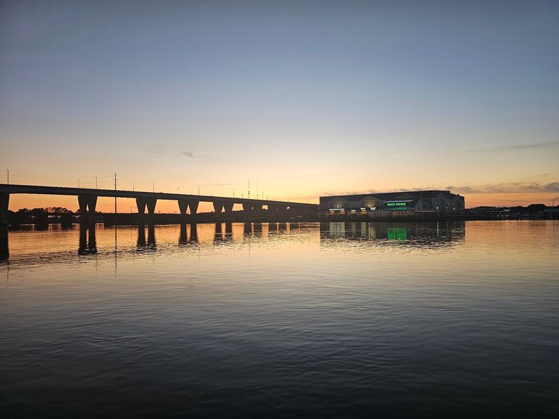 Deck Seating With Sunset Views Over The Narrows