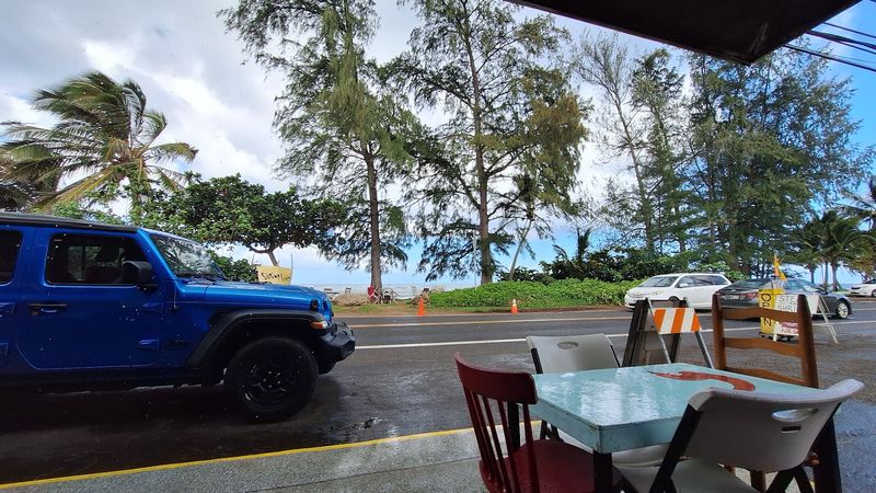 Lunch With Waves As Background