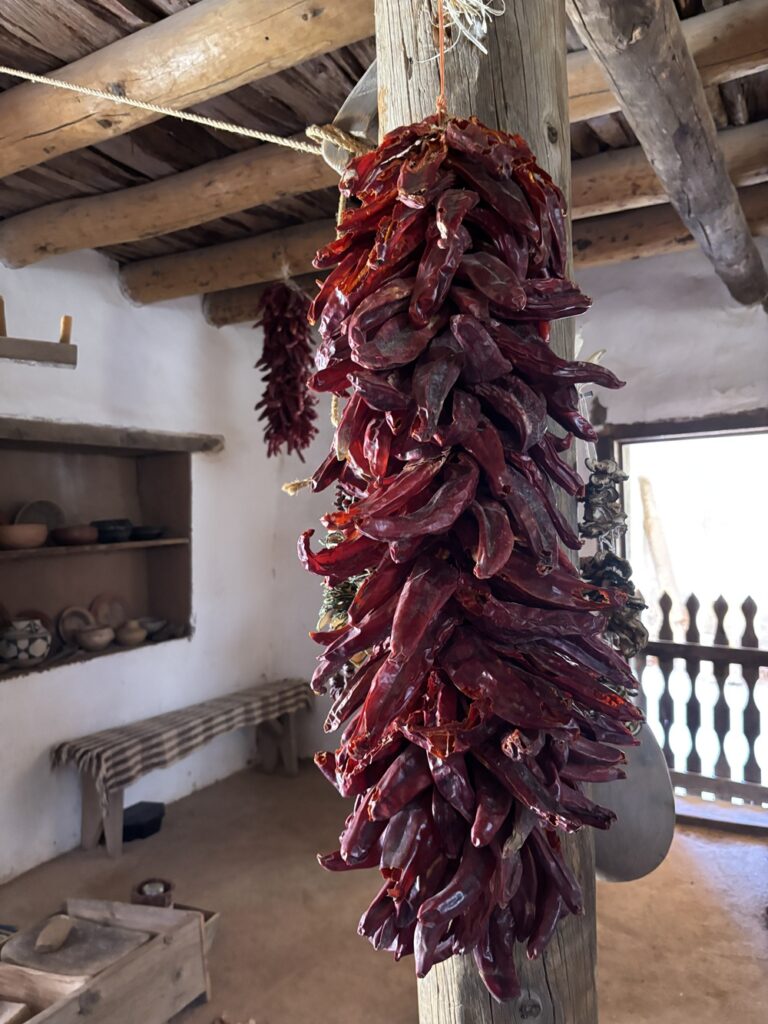 Dried chilies decorate nearly every building in Santa Fe (Andy Yemma photo)