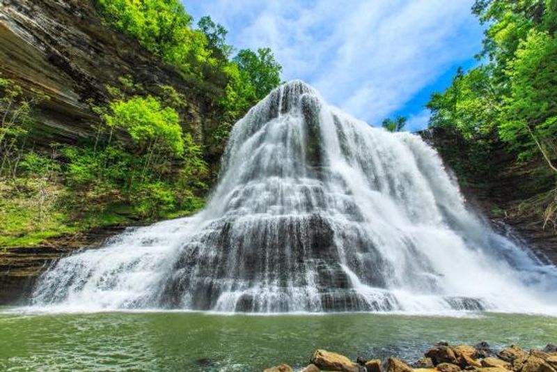 Burgess Falls and Its Staircase of Four Cascades