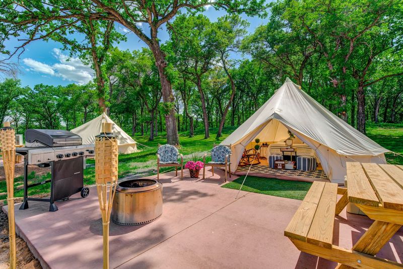 Spend The Night In A Dome, Tent, Or Cabin