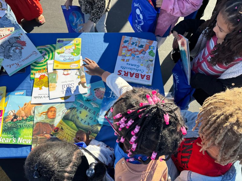 How Books Travel From Sorting Table To Schoolyard