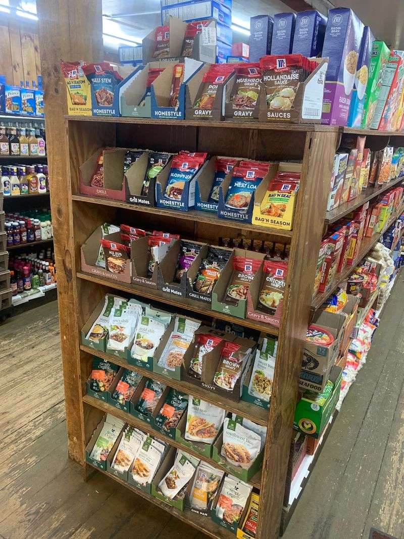 Groceries, Produce And Camping Supplies On Deck