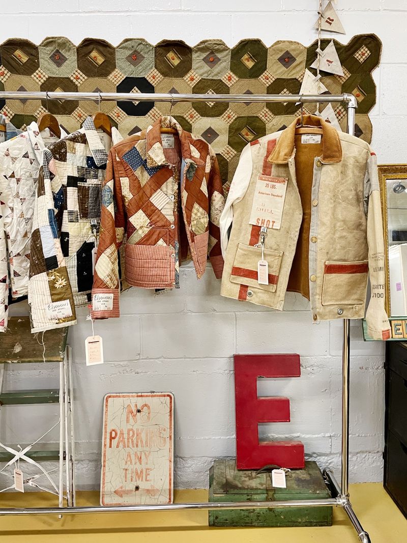 Handmade Goods Sharing Space With Old Treasures