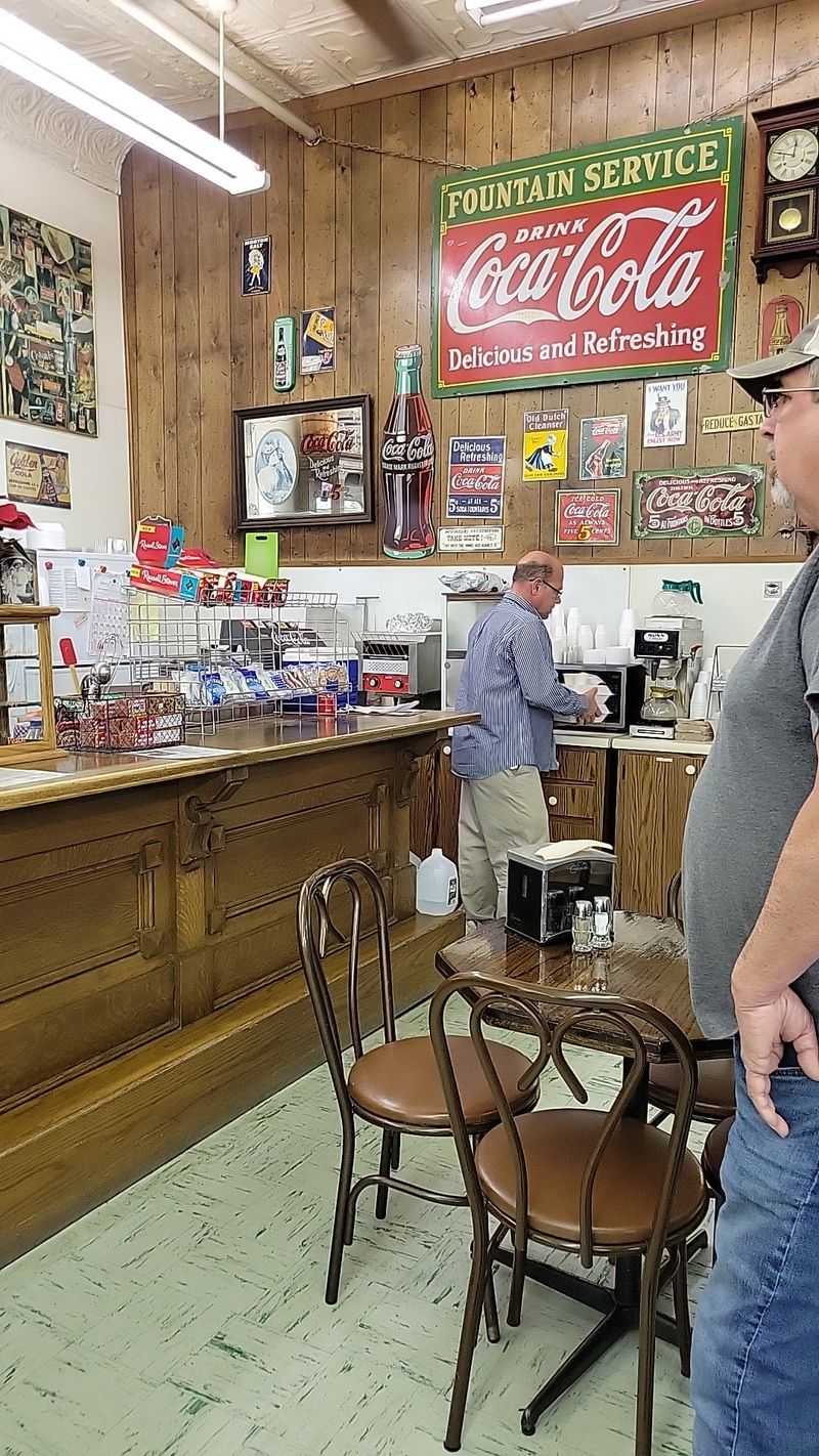 The Soda Fountain Tucked Behind the Shelves