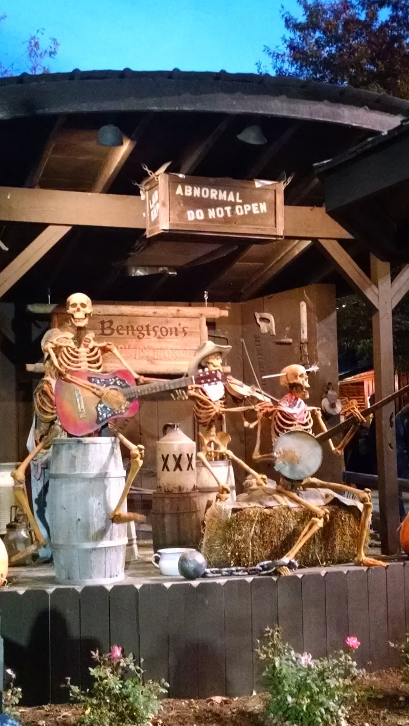 Pig Races, Live Music and a Skeleton Bluegrass Band