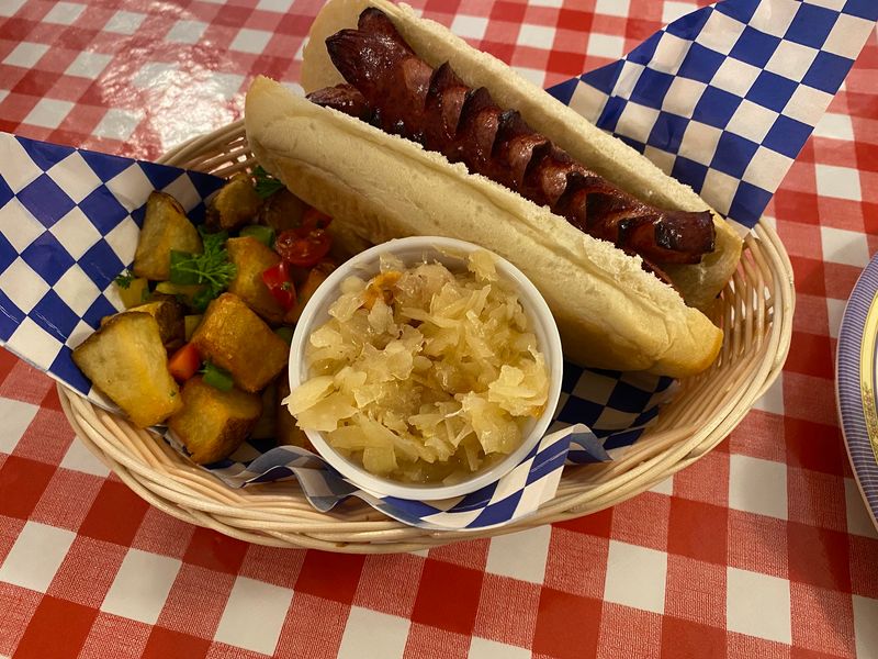 Klobasa, Sauerkraut, And Rye Bread For Hearty Appetites
