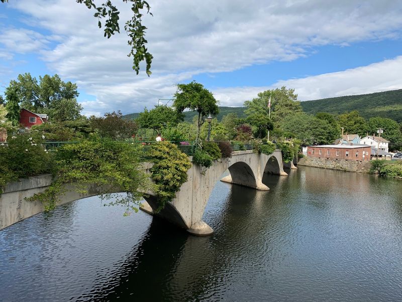 Shelburne Falls And The Bridge Of Flowers