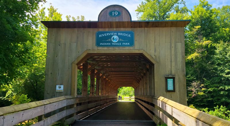 Riverview Covered Bridge - Indian Trails Park