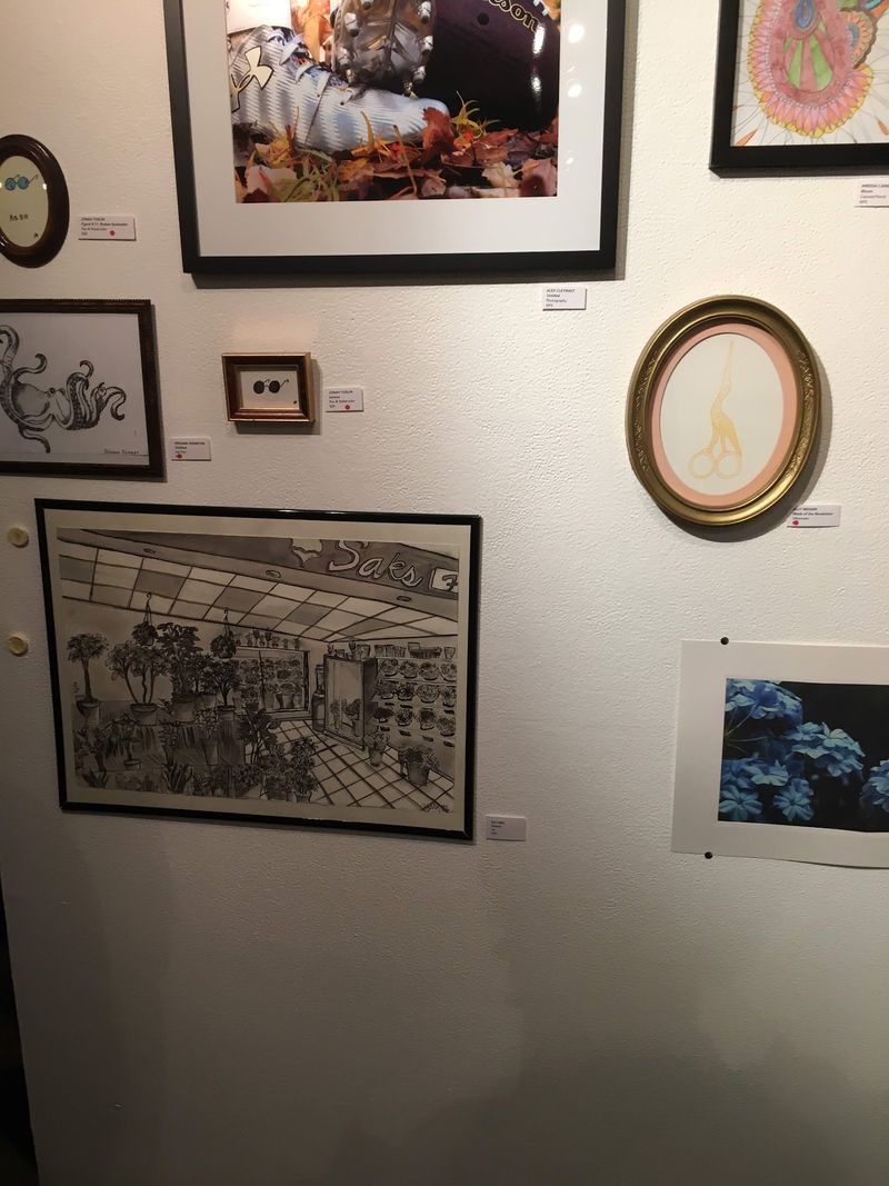 Art Hangs On The Walls Between The Amps