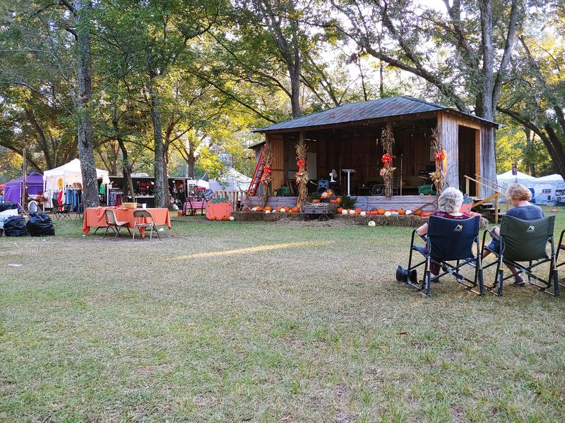 Food Booths And Homemade Ice Cream