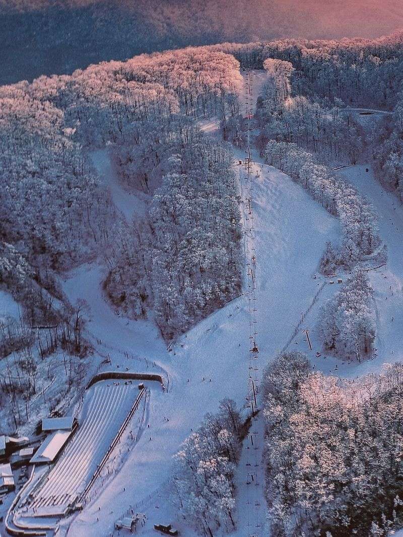 A Ski Area Perched Above Downtown Gatlinburg
