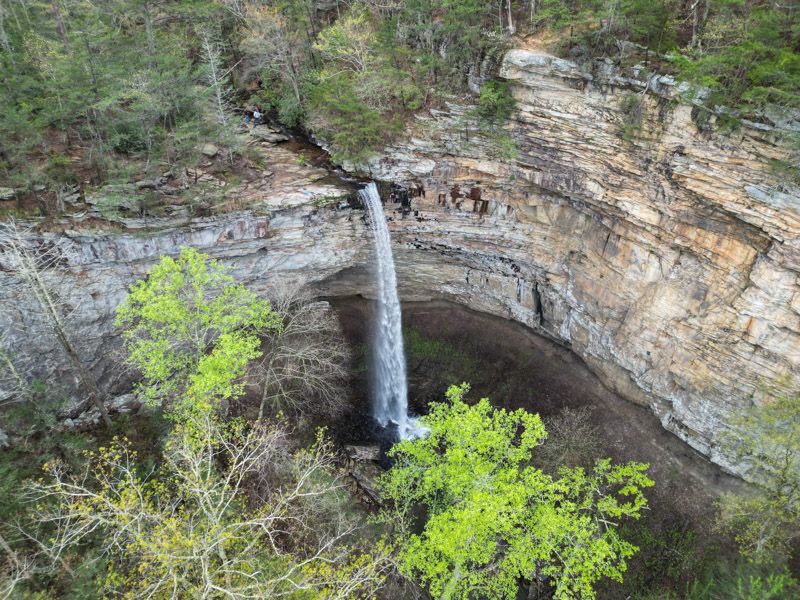 Falling Water Falls Overlook Walk, Walden Near Chattanooga