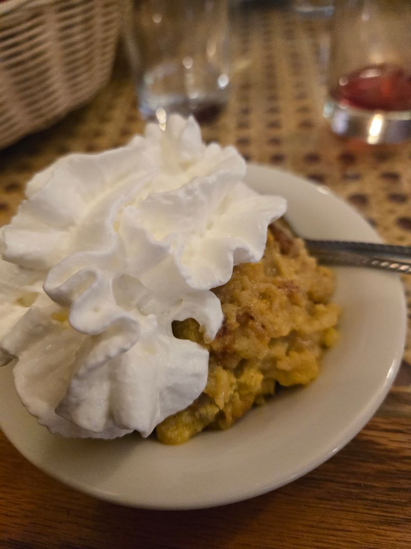 Bread Pudding Closes The Evening