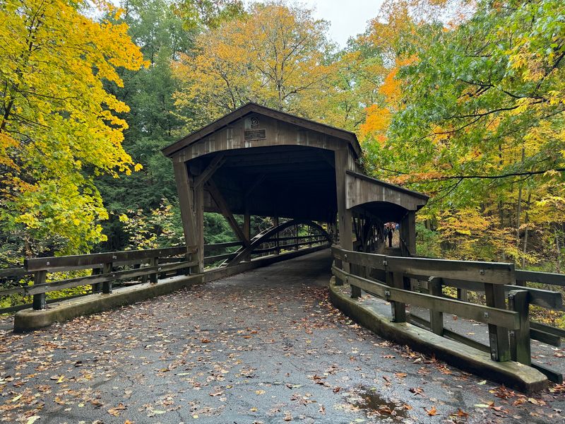 The Covered Bridge Two Hundred Feet Away