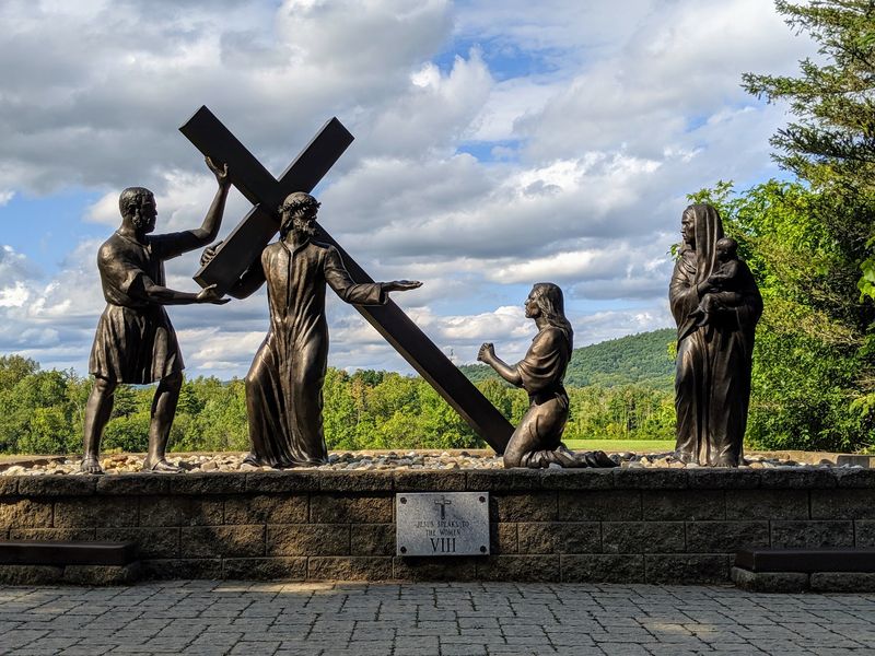 Life-Sized Stations Of The Cross Across The Open Fields
