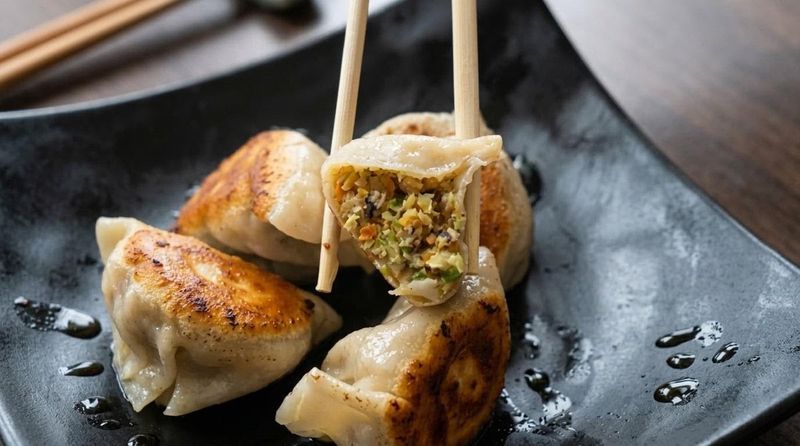 Pan-Fried Potstickers With A Crackling Bottom