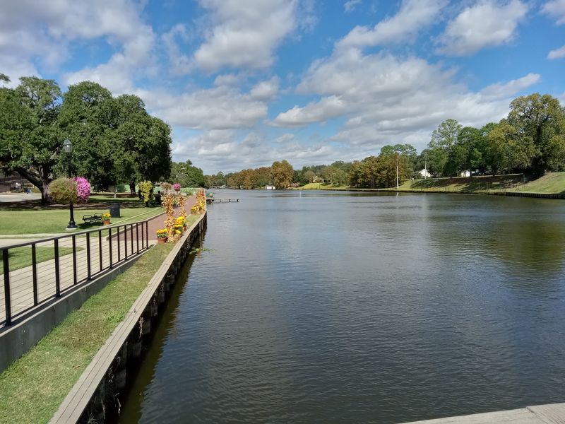 Cane River Lake And Its Riverbank Promenade