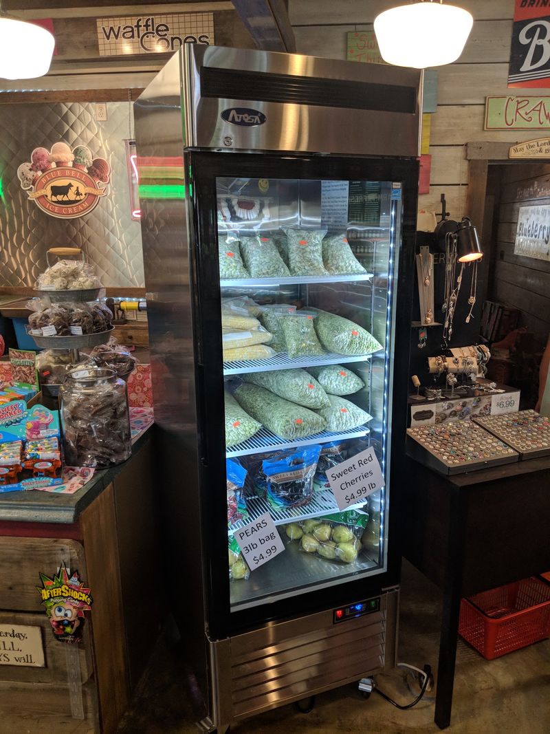 Gulf Seafood Waiting In The Freezer Section