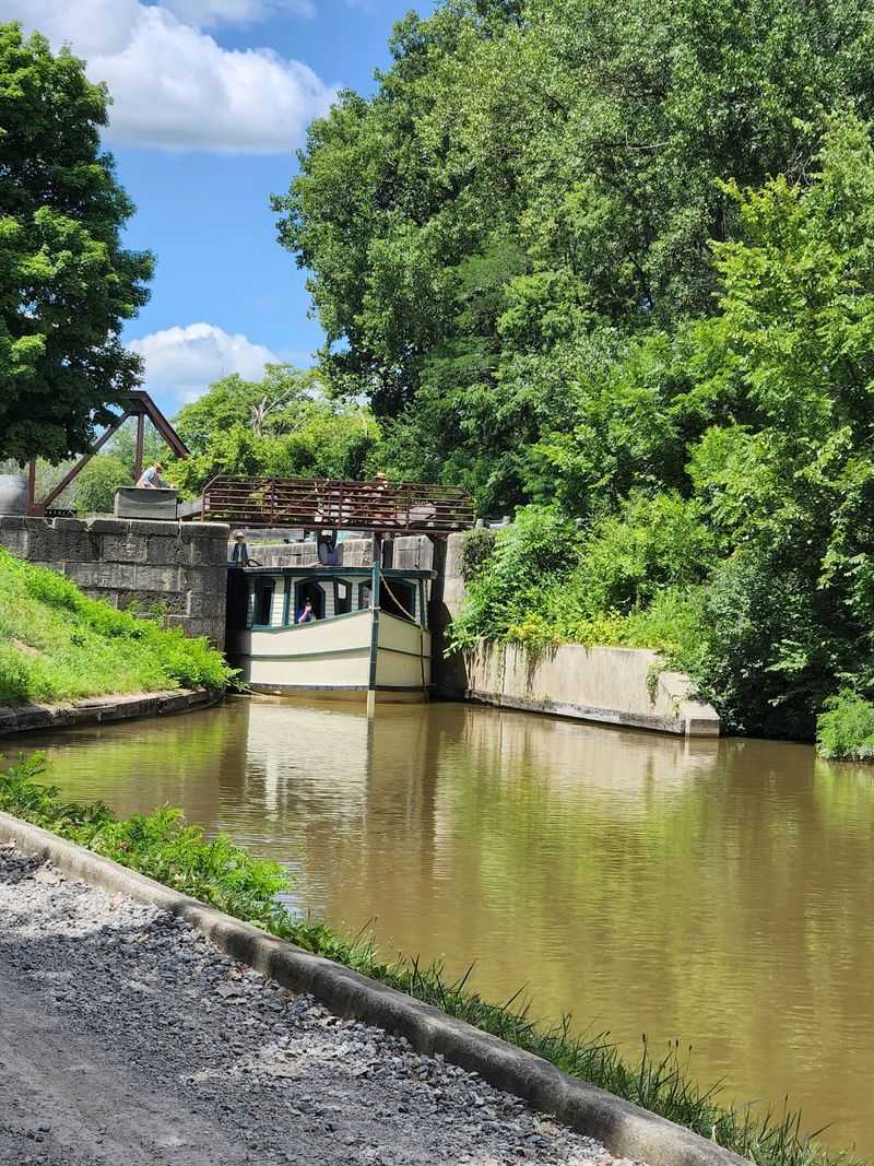 Lock #44 And The Business Of Lifting A Boat