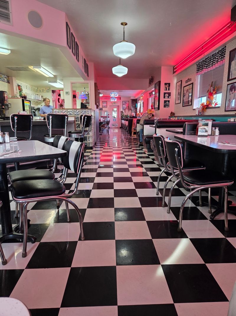Checkered Floors And Swivel Stools Set The Scene