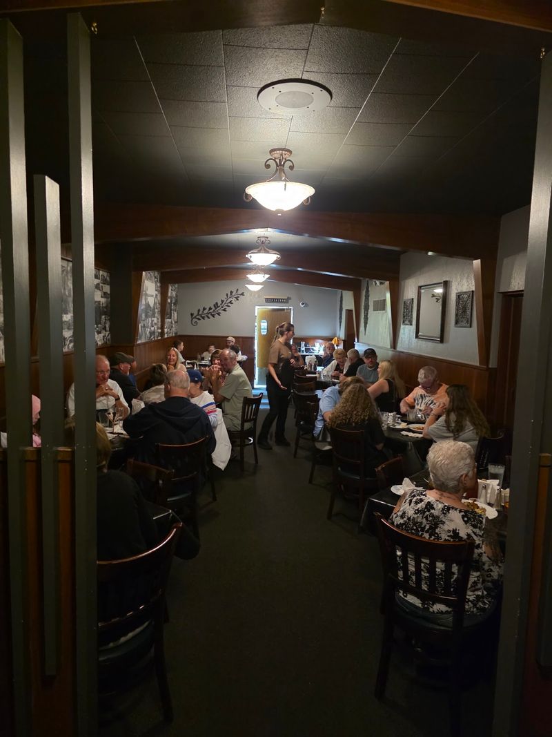 Old School Dining Room Charm And Very Dim Lighting