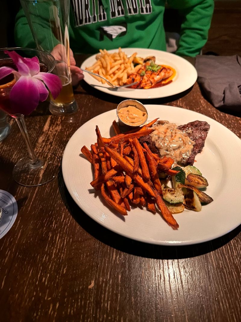 The Filet Mignon With Pecan Gorgonzola Butter