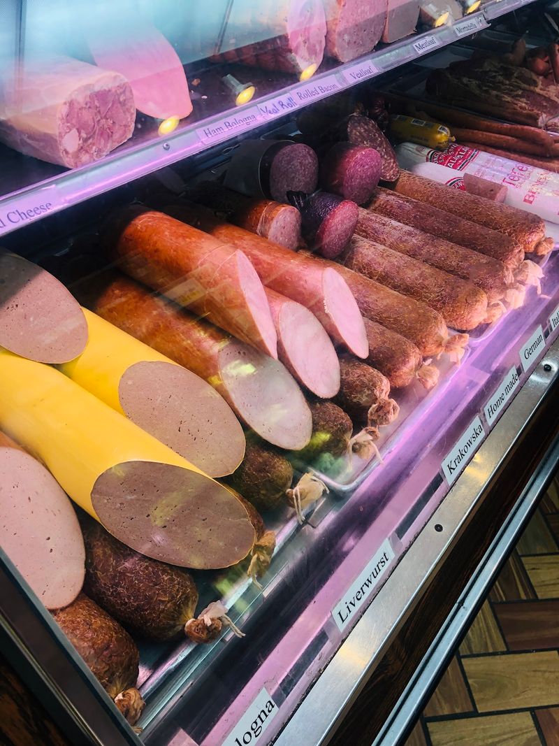 Kielbasa Smoked Fresh In The Back Kitchen
