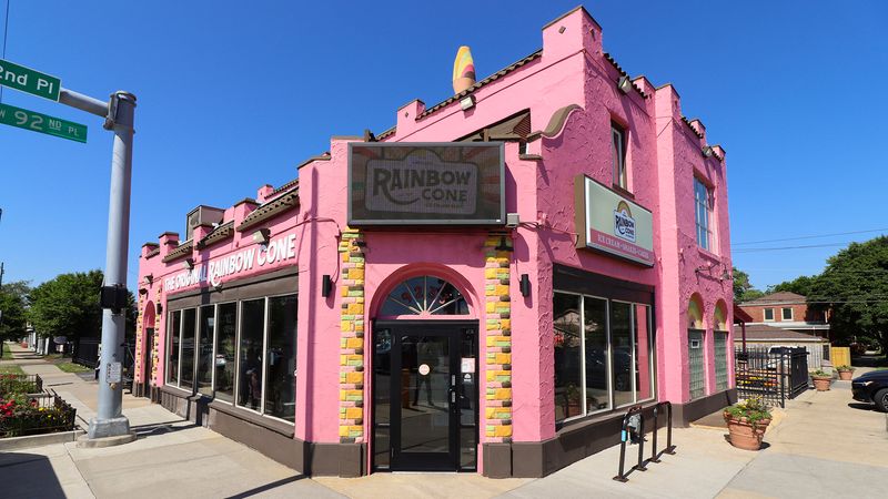 A Striped Landmark on South Western Avenue