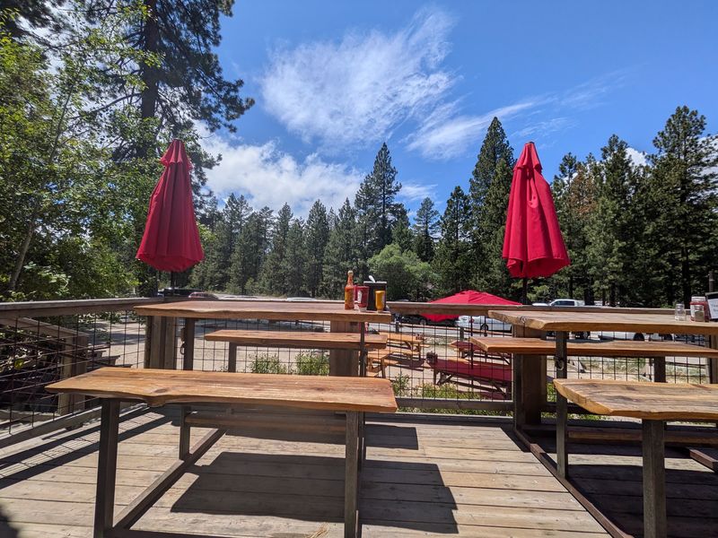 Outdoor Decks Under The Tall Pines