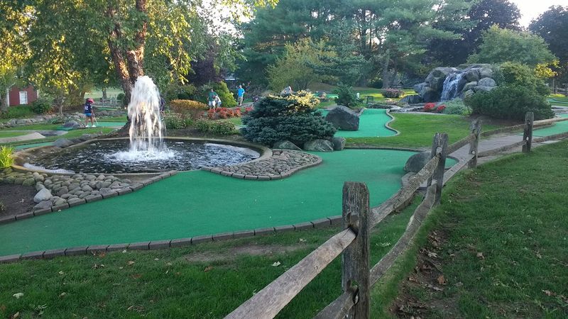 Mini Golf, Batting Cages, And A Patio With Fountains